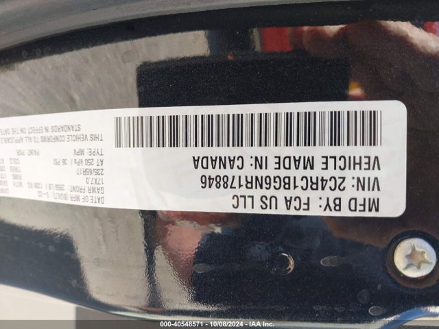 2C4RC1BG6NR178846 Chrysler Pacifica Touring L