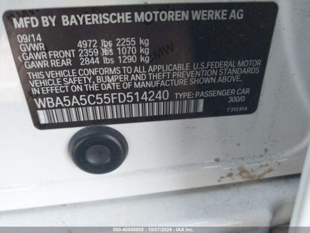 WBA5A5C55FD514240 BMW 528I