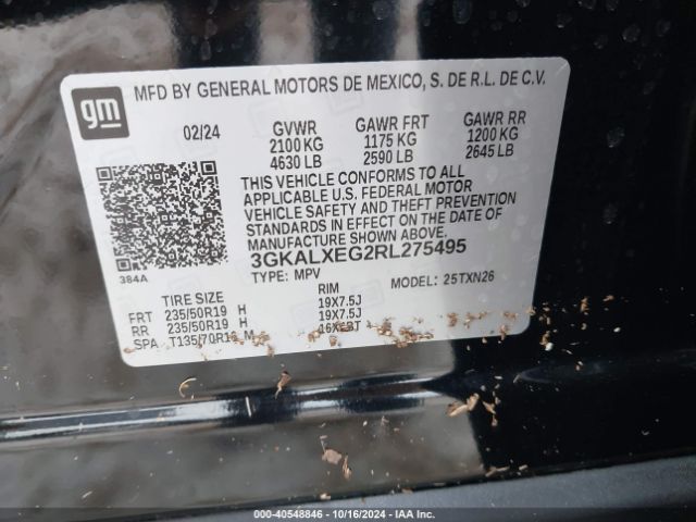 3GKALXEG2RL275495 GMC Terrain Awd Denali