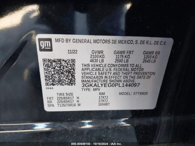 3GKALYEG0PL144097 GMC Terrain Awd At4
