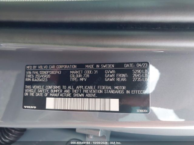 YV4L12DN0P1383743 Volvo Xc60 B5 Plus Bright Theme