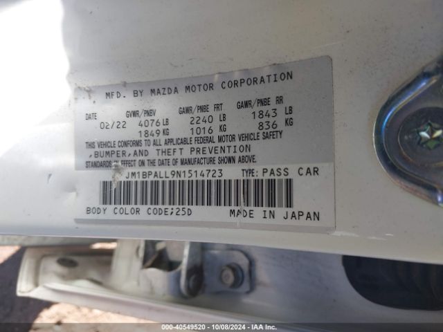 JM1BPALL9N1514723 Mazda Mazda3 Preferred