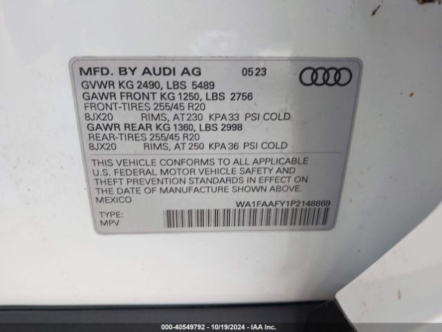 2023 AUDI Q5 WA1FAAFY1P2148869 Photo 8