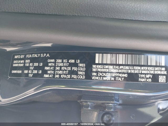 ZACNJDB19PPP40440 Jeep Renegade Upland 4x4