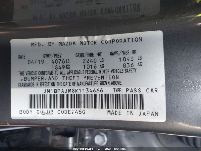 JM1BPAJM8K1134666 Mazda MAZDA3