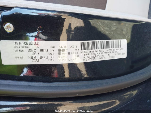 Chrysler Pacifica Touring L 2018 2C4RC1BG6JR141550 Image 9