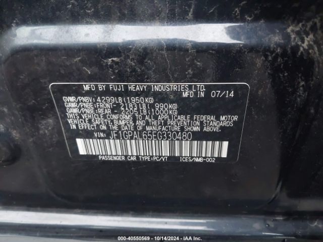 JF1GPAL65EG330480 Subaru Impreza 2.0i Sport Premium