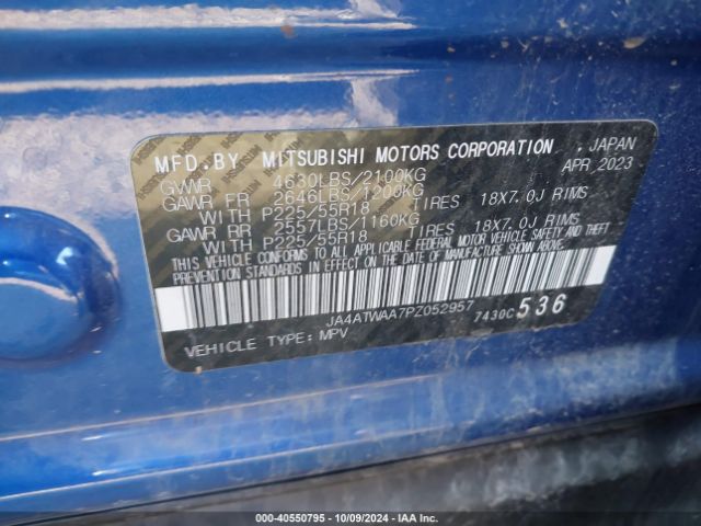 2023 MITSUBISHI ECLIPSE CROSS JA4ATWAA7PZ052957 Photo 8