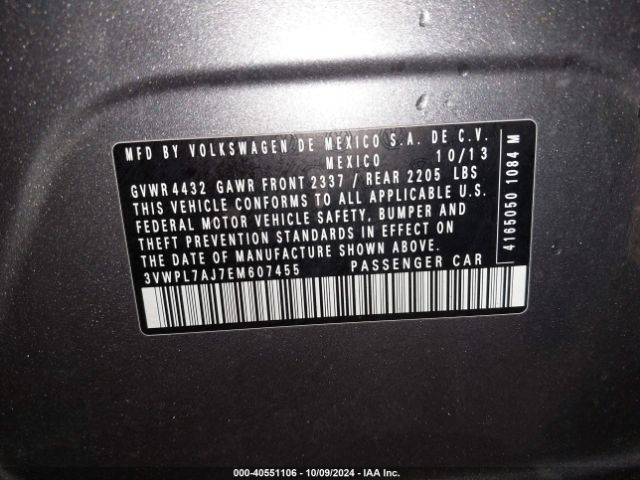 3VWPL7AJ7EM607455 Volkswagen Jetta Sportwagen 2.0l Tdi