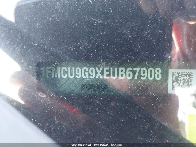 1FMCU9G9XEUB67908 Ford ESCAPE SE