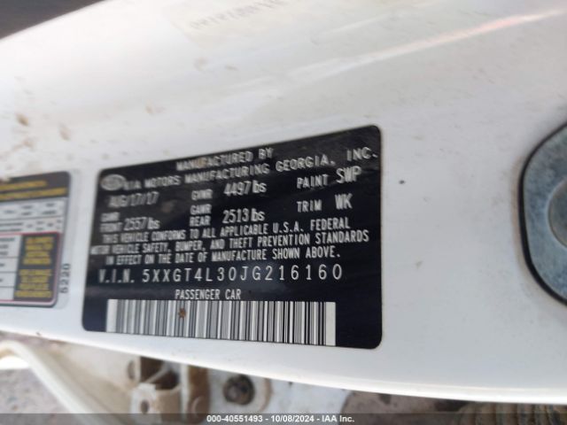 5XXGT4L30JG216160 KIA Optima S