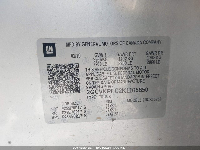 Chevrolet Silverado 1500 Ld Lt 2019 2GCVKPEC2K1165650 Image 9