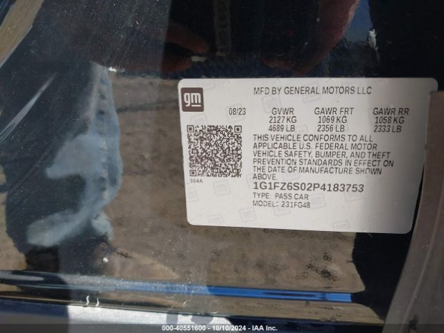 1G1FZ6S02P4183753 Chevrolet Bolt Euv Fwd Premier