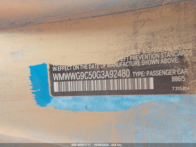 WMWWG9C50G3A92480 Mini Convertible Cooper S