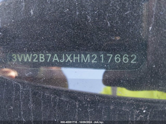3VW2B7AJXHM217662 Volkswagen Jetta 1.4t S