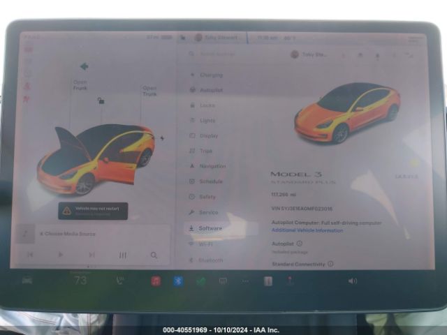 5YJ3E1EA0MF023016 Tesla Model 3 Standard Range Plus Rear-wheel Drive