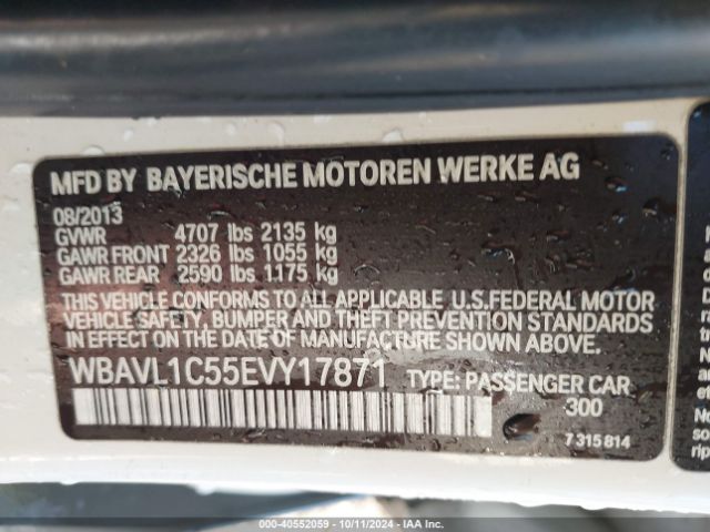 WBAVL1C55EVY17871 BMW X1 Xdrive28i