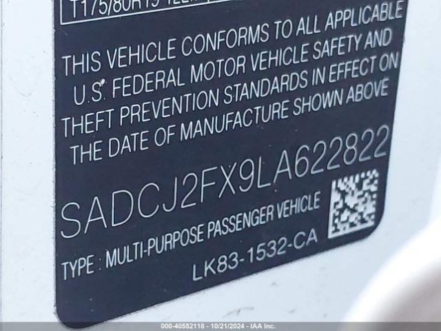 SADCJ2FX9LA622822 Jaguar F-pace Premium P250 Awd Automatic
