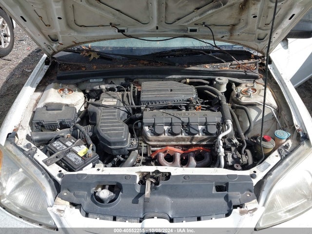 2001 Honda Civic Lx მანქანა იყიდება აუქციონზე, vin: 1HGEM22511L106165, აუქციონის ნომერი: 40552255