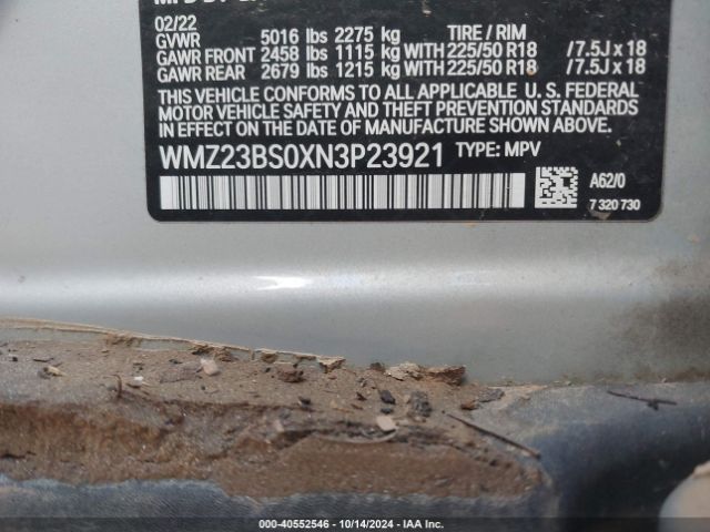 2022 MINI SE COUNTRYMAN WMZ23BS0XN3P23921 Photo 8