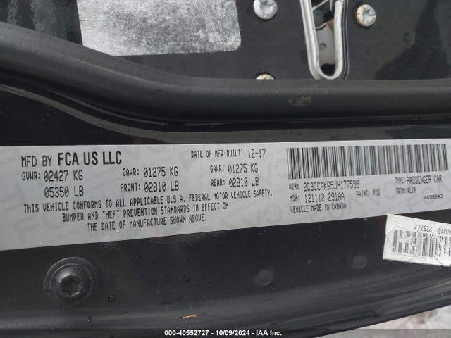 Chrysler 300 Limited Awd 2018 2C3CCAKG5JH177598 Image 9