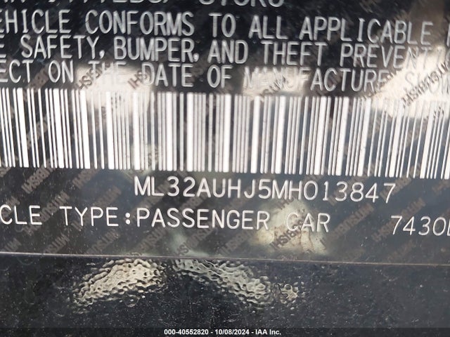 2021 MITSUBISHI MIRAGE ML32AUHJ5MH013847 Photo 8