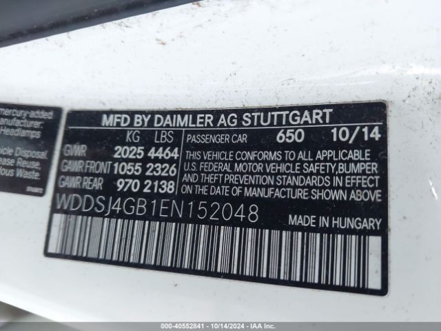 WDDSJ4GB1EN152048 Mercedes-Benz CLA 250 4MATIC