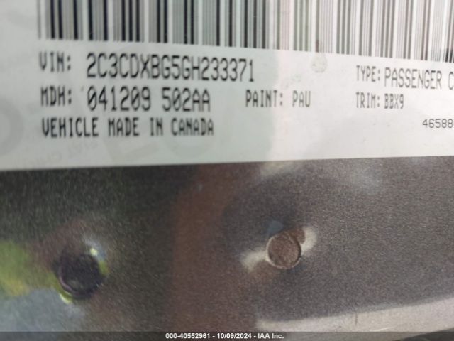 2C3CDXBG5GH233371 Dodge Charger Se