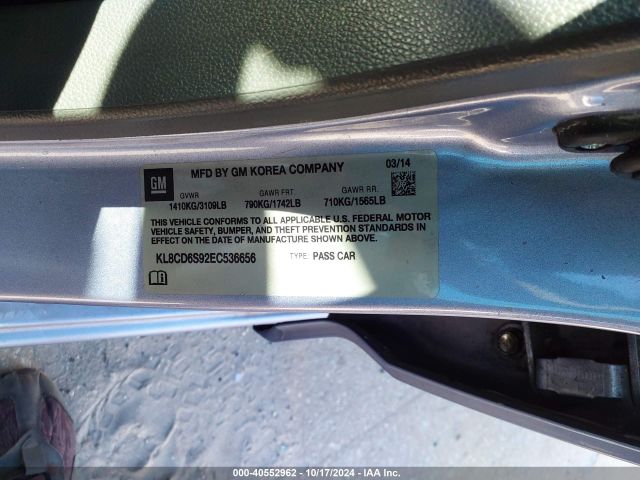 KL8CD6S92EC536656 Chevrolet Spark 1lt Auto