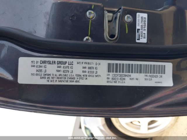 1C3CDFCB2ED904244 Dodge Dart Limited