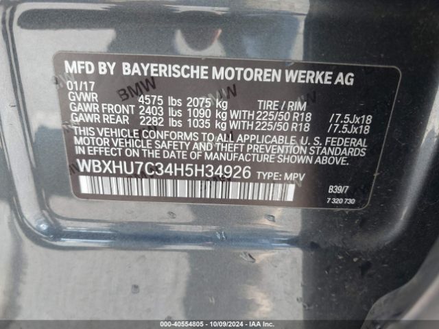 WBXHU7C34H5H34926 BMW X1 Sdrive28i