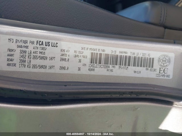 Dodge Durango R/t 2019 1C4SDJCT1KC722894 Image 9