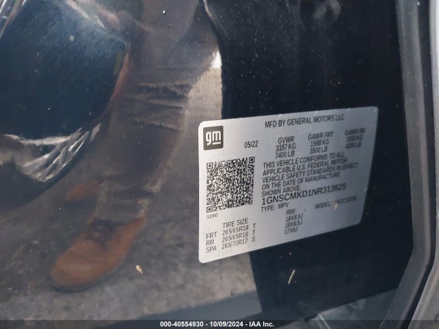 Chevrolet Tahoe 2wd Ls 2022 1GNSCMKD1NR313625 Image 9