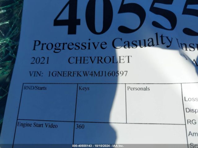 1GNERFKW4MJ160597 Chevrolet Traverse Fwd Ls
