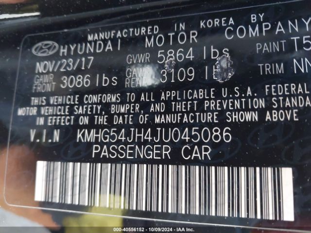 KMHG54JH4JU045086 Genesis G90 5.0 Ultimate