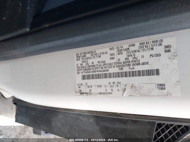 Ford Transit-250 2015 1FTNR2CM5FKA02846 Image 9
