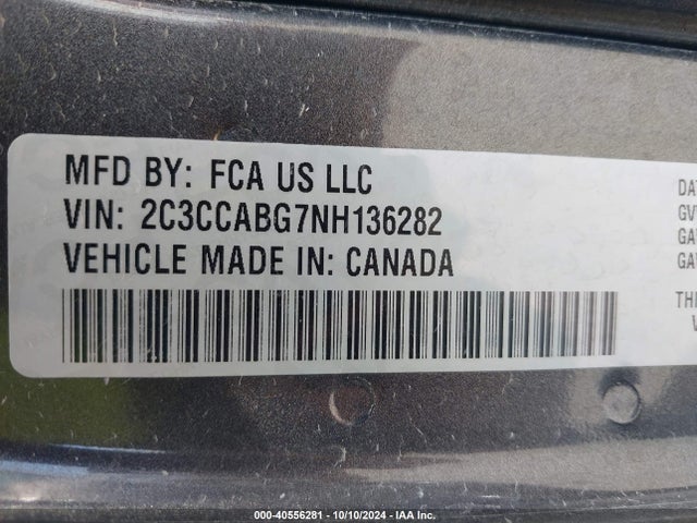 2C3CCABG7NH136282 Chrysler 300 S