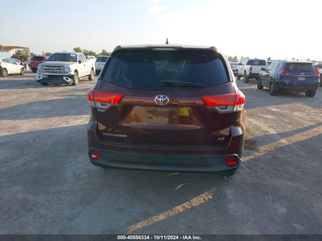 5TDZZRFH8KS337790 Toyota Highlander Le Plus