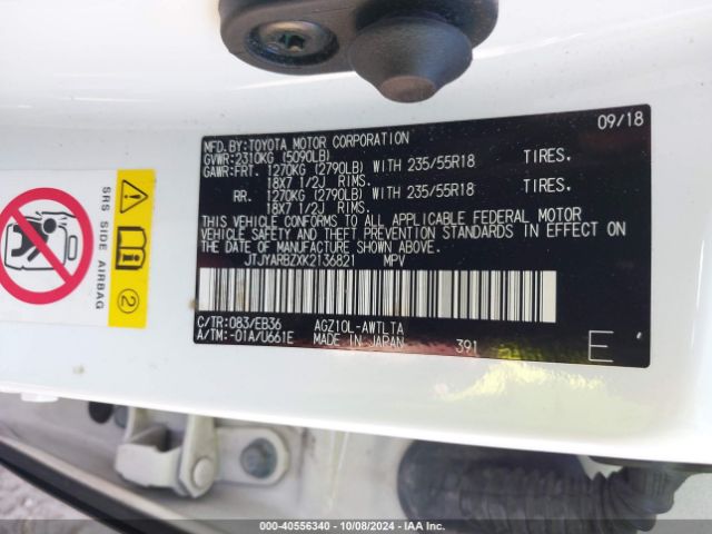JTJYARBZXK2136821 Lexus Nx 300 F Sport