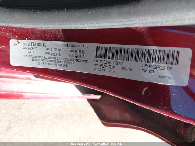 Chrysler 200 Limited 2015 1C3CCCAB1FN752277 Image 9