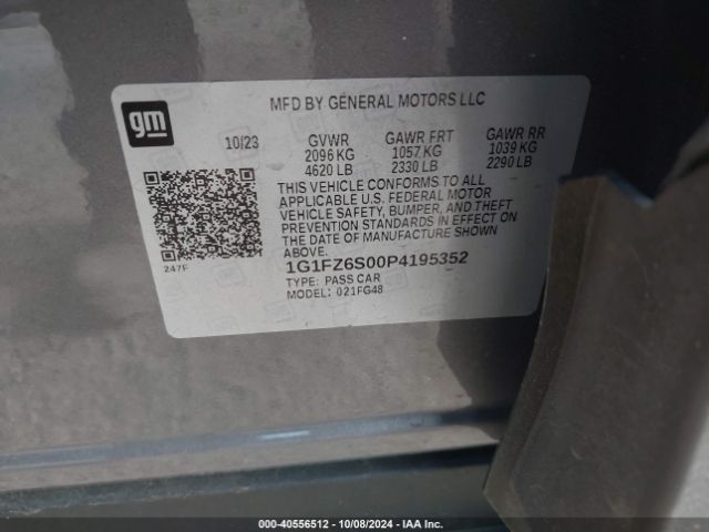 1G1FZ6S00P4195352 Chevrolet Bolt Euv Fwd Premier