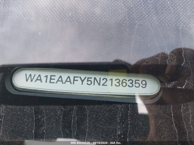 WA1EAAFY5N2136359 Audi Q5 Premium Plus 45 Tfsi S Line Quattro S Tronic
