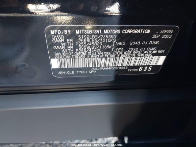 2024 MITSUBISHI OUTLANDER JA4J4WA84RZ018553 Photo 8