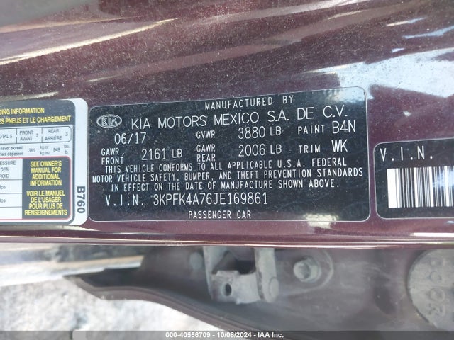 KIA FORTE LX 2018 3KPFK4A76JE169861 Image 9