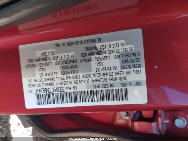 JM3KFBBM6L0848382 Mazda CX-5 SPORT