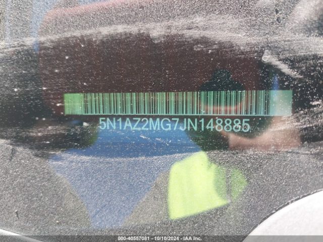 5N1AZ2MG7JN148885 Nissan MURANO SV