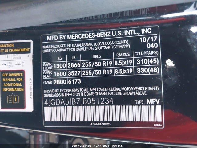 Mercedes-Benz GLE 350 2018 4JGDA5JB7JB051234 Image 9