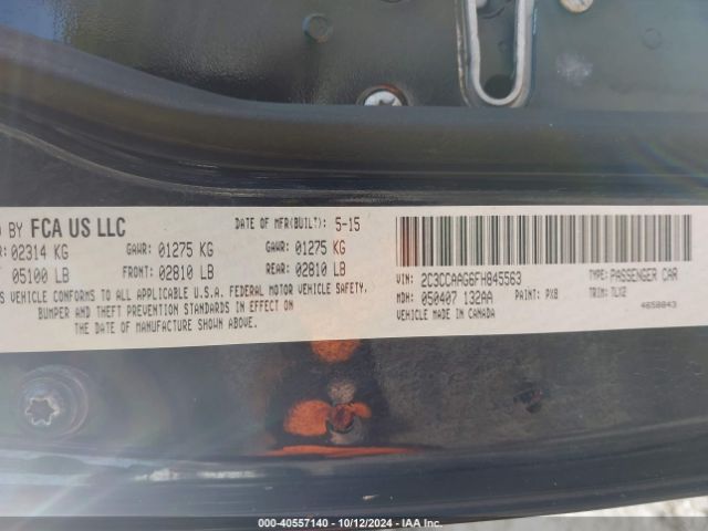 2C3CCAAG6FH845563 Chrysler 300 Limited