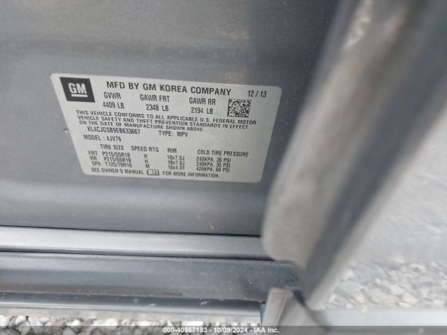 KL4CJGSB9EB633667 Buick Encore Leather