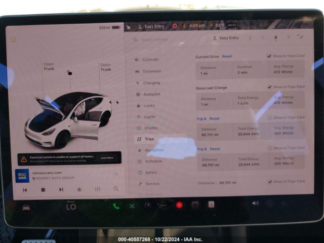 5YJYGDEF1MF209421 Tesla Model Y Performance Dual Motor All-wheel Drive